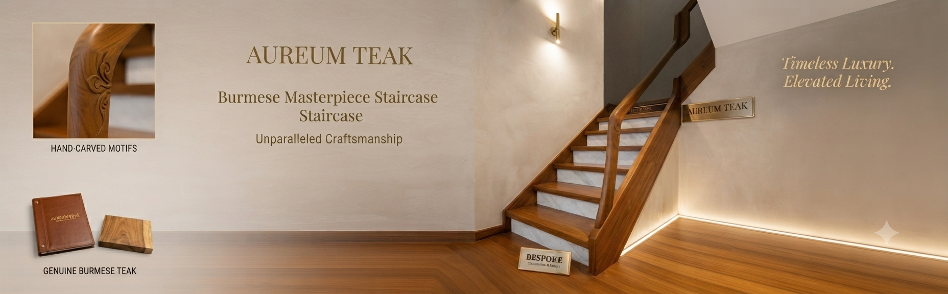 Luxury Burmese Wood Stair