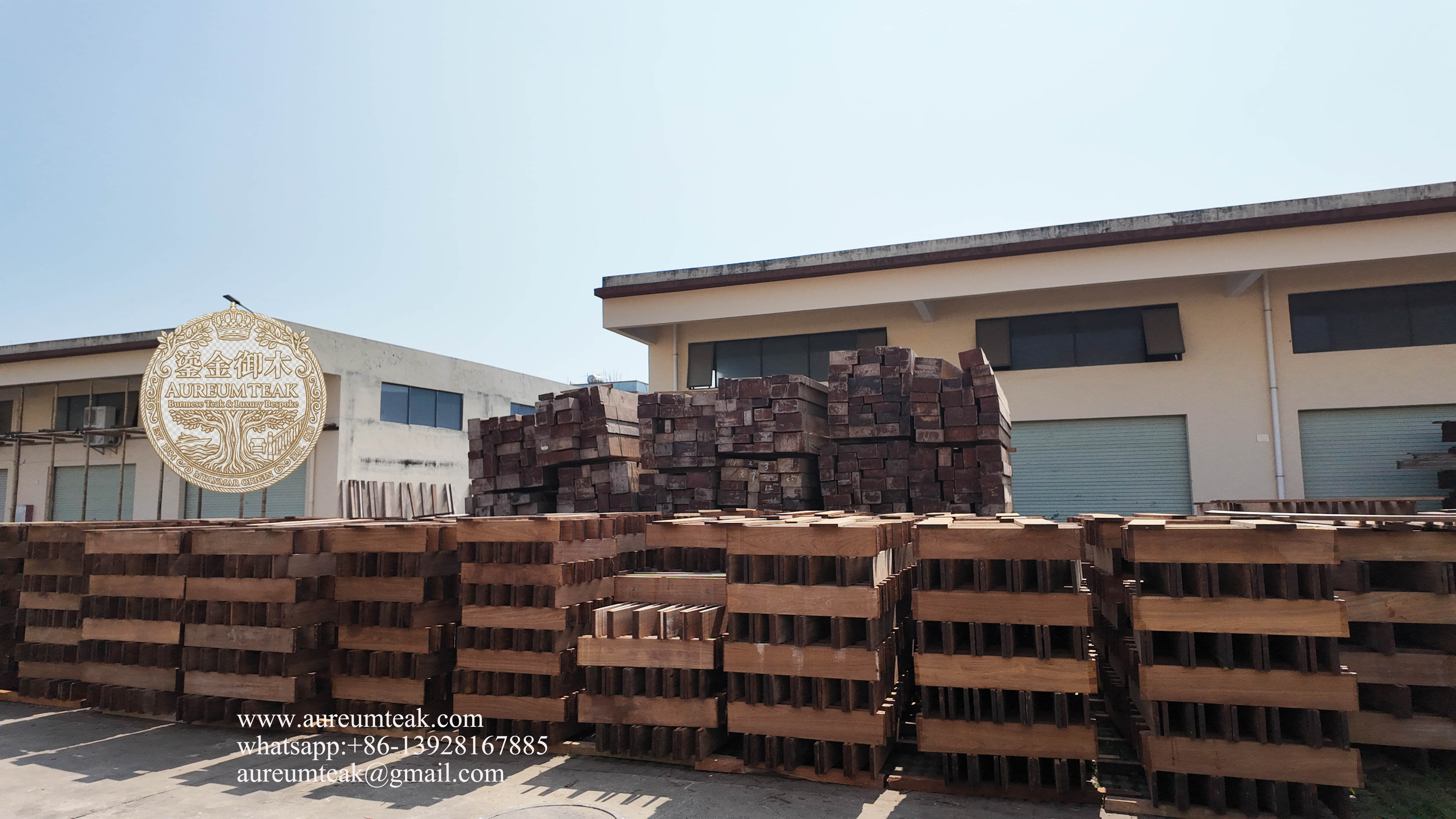 Premium 100% Burmese Teak Natural High Oil Flooring | Aureum Teak Factory Direct