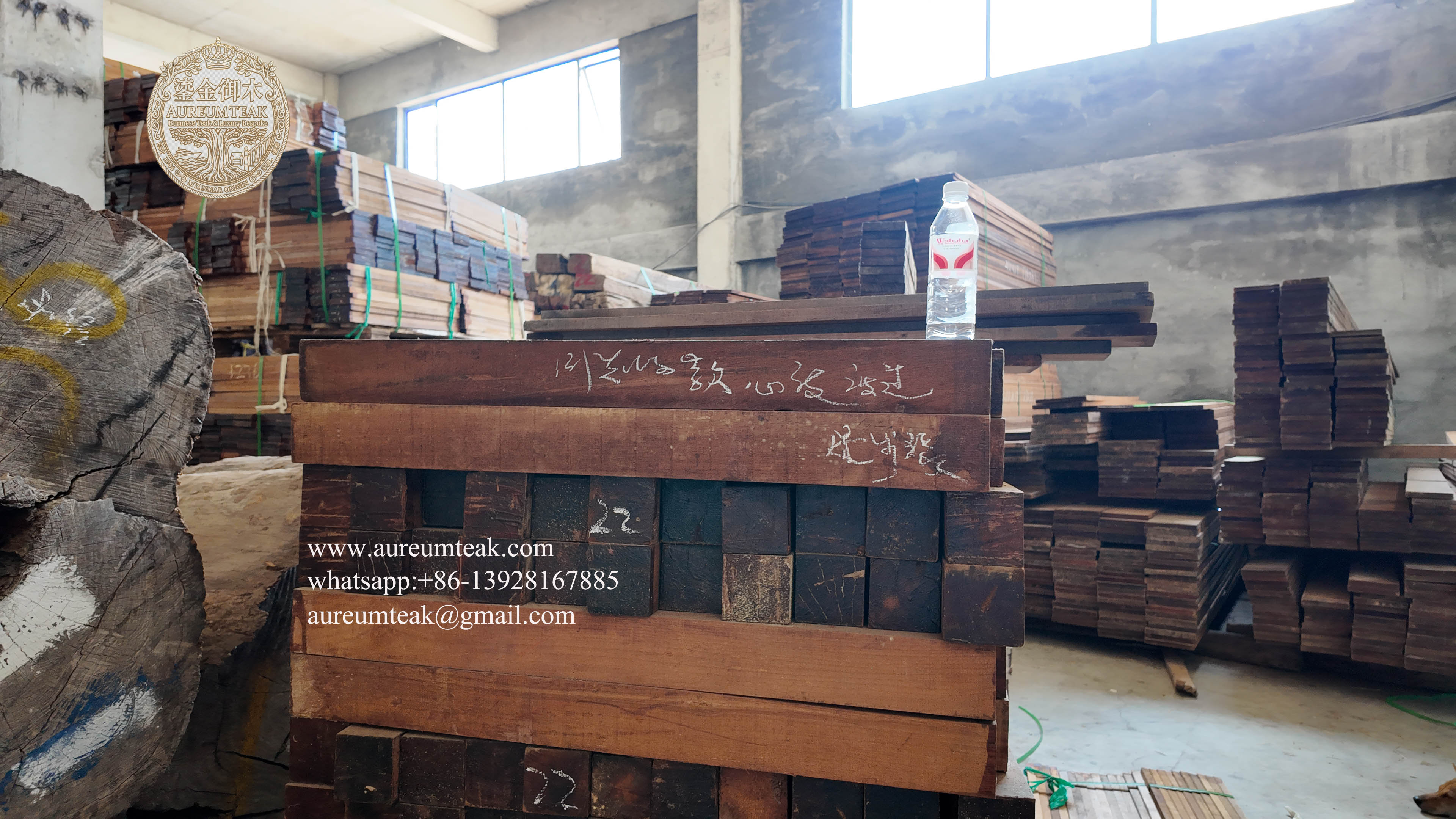 Premium 100% Burmese Teak Natural High Oil Flooring | Aureum Teak Factory Direct