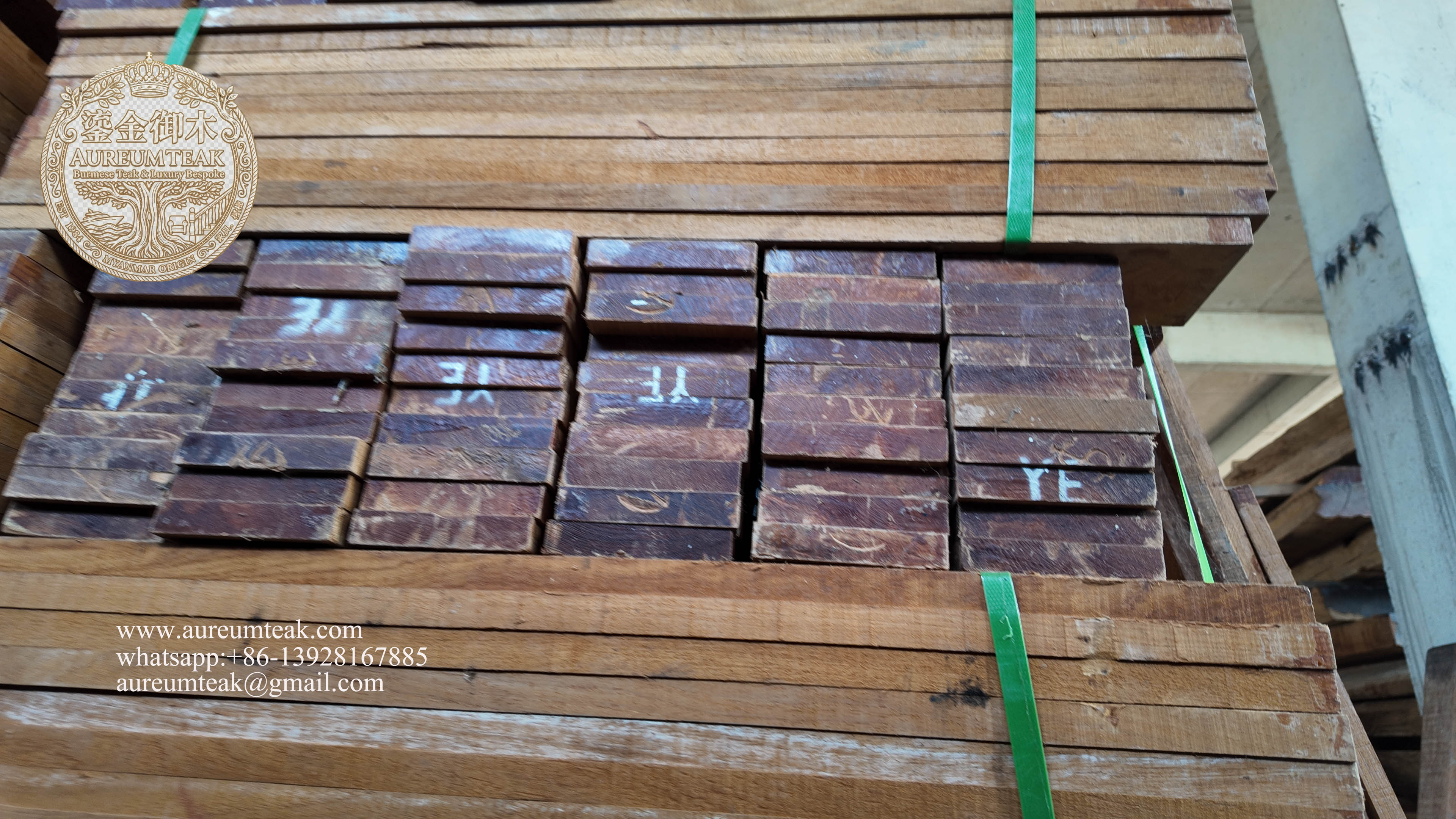 Premium 100% Burmese Teak Natural High Oil Flooring | Aureum Teak Factory Direct