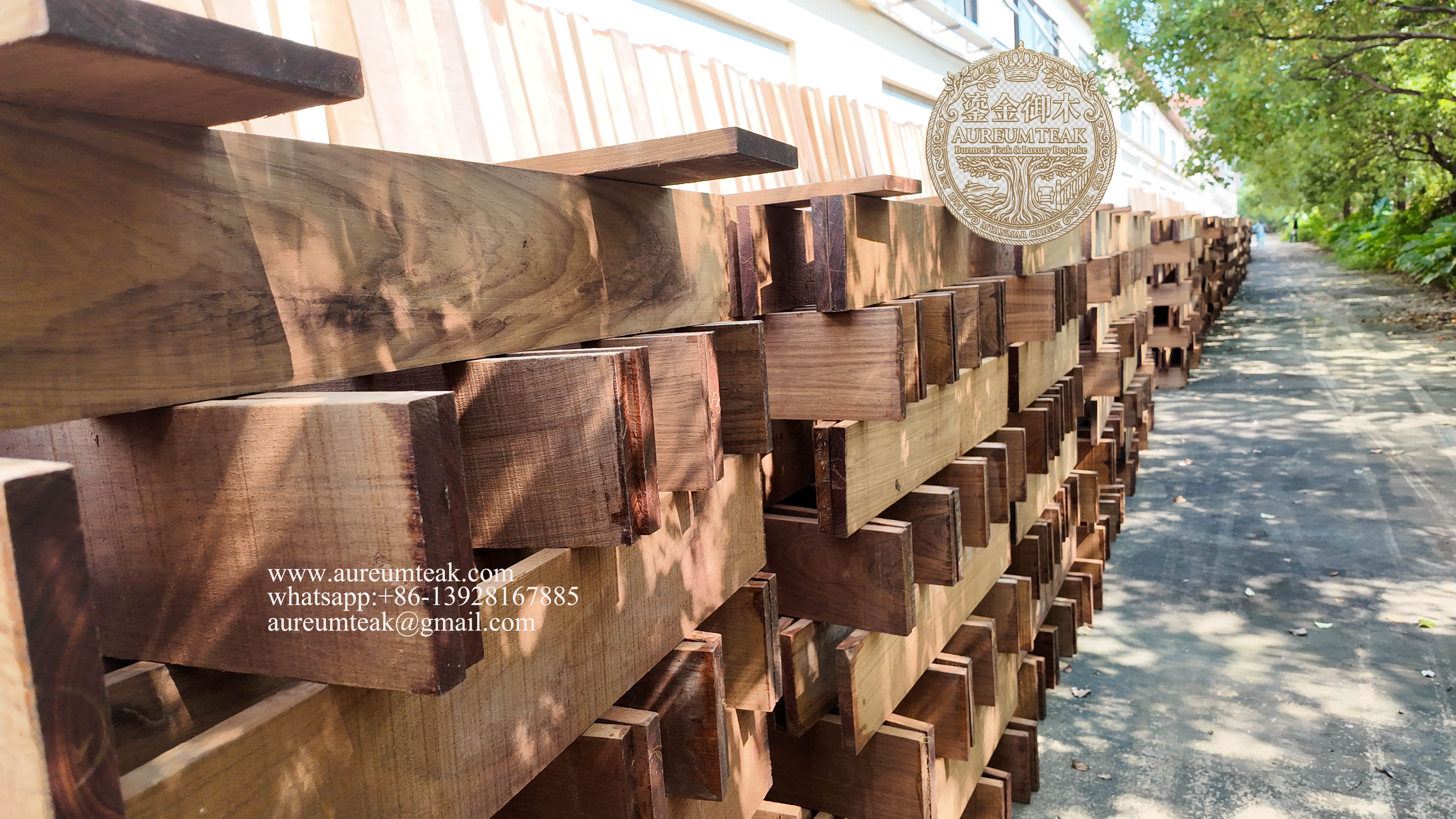 Premium 100% Burmese Teak Natural High Oil Flooring | Aureum Teak Factory Direct